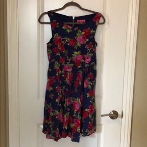 Betsey Johnson floral fit and flare dress